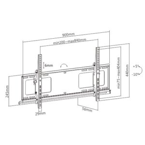 SOPORTE TV INCLINABLE - 50" A 90" - Imagen 2