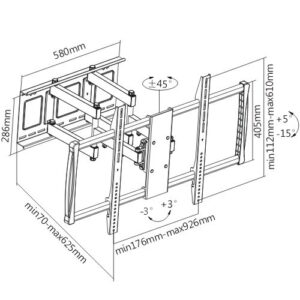 SOPORTE PARA PANTALLAS INTERACTIVAS DE 60" A 100" - Imagen 2