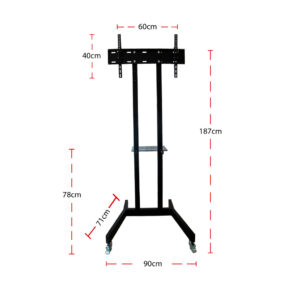 PEDESTAL CON RUEDAS DE 60” A 80” - Imagen 2