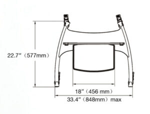 PEDESTAL CON RUEDAS PARA TV DE 32" A 70" - Imagen 3