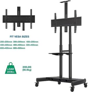 PEDESTAL CON RUEDAS PARA TV 50" A 85" - Imagen 4