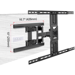 RACK GIRATORIO DOBLE BRAZO PARA TV DE 32" A 70" - Imagen 2