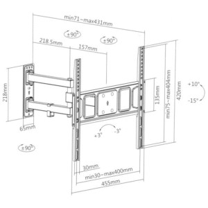 RACK GIRATORIO PARA TV DE 32" A 55" - Imagen 2